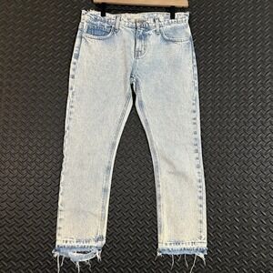Current/Elliot Blue Acid Wash Straight Leg Denim Jeans‎ Women's Size 26